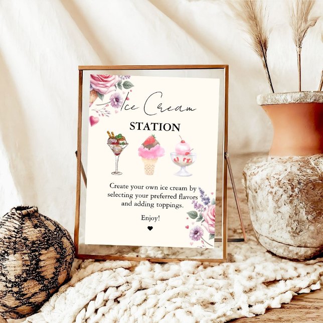 Poster Sinais rosa cor-de-rosa para Bar moderno (Criador carregado)