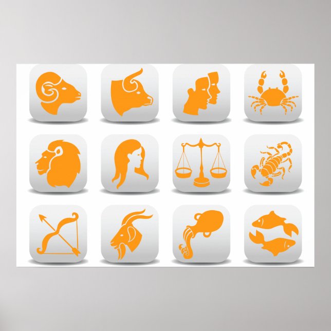 Poster Sinais Zodiac (Frente)