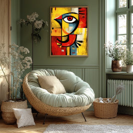 Poster Sinal Aéreo — Expressão Abstrata Contemporânea