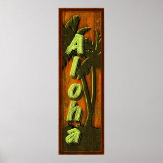 Poster Sinal Aloha