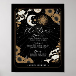 Poster Sinal bar Tarot Sinal Recepção de casamento Hallow