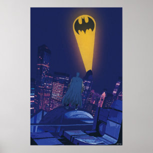 Poster Sinal Bat Sobre Gotham