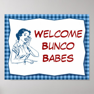 Pôster Sinal bem-vindo retro dos borrachos de Bunco