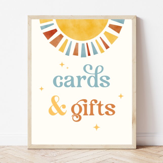 Poster Sinal Boho Sun Cards & Gifts (Criador carregado)