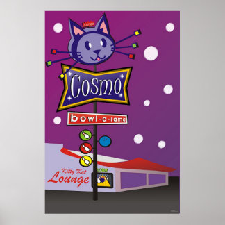 Poster Sinal Cosmo Bowl-A-Rama