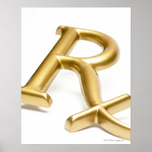 Pôster Sinal da droga de Rx