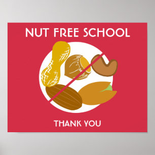 Poster Sinal da escola livre da porca para a escola ou a