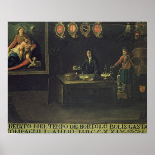 Pôster Sinal da guilda dos farmacêuticos Venetian, 1729