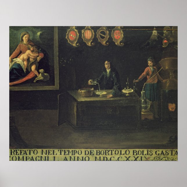 Pôster Sinal da Guilda dos Farmacêuticos Veneza, 1729 (pa (Frente)