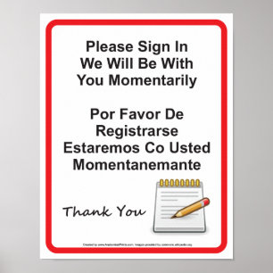 Pôster Sinal da parede do doutor Escritório Paciente