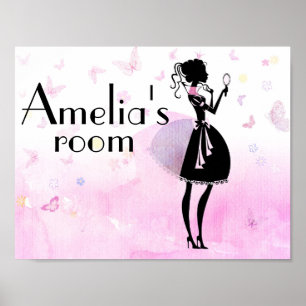 Pôster Sinal da sala de crianças personalizadas