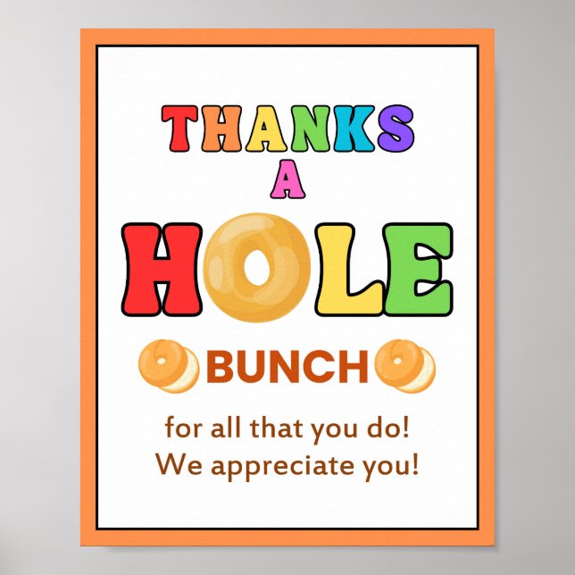 Poster Sinal da Semana de Apreciação, Apreciação do Funci (Frente)