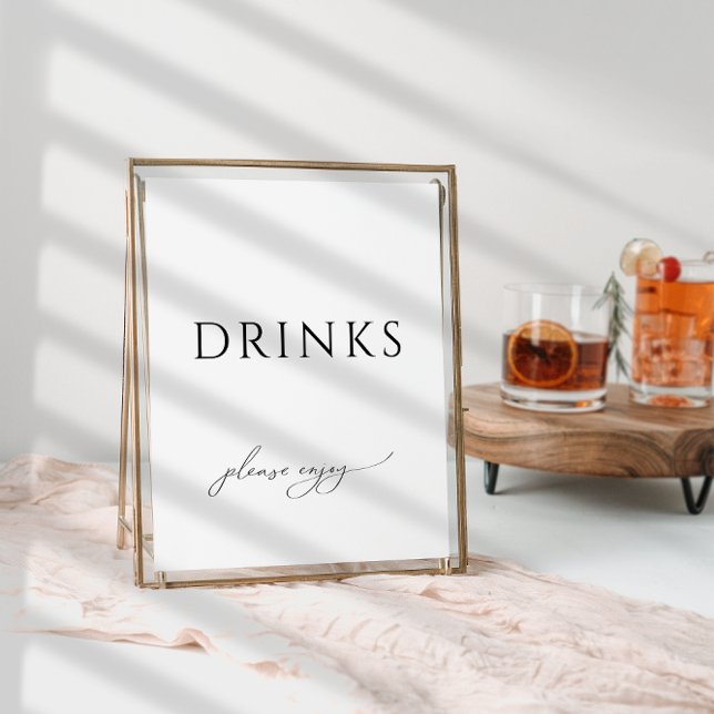 Poster Sinal das bebidas neutro por Chá de fraldas (Criador carregado)