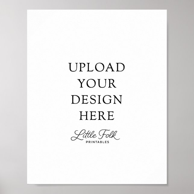 Poster Sinal de 8 x 10" (Frente)