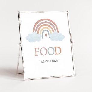 Poster Sinal de Alimentação Boho Pequeno Raio de Sol