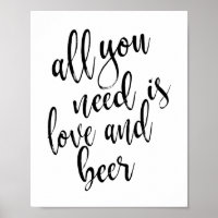 Sinal de Amor e Cerveja 8x10