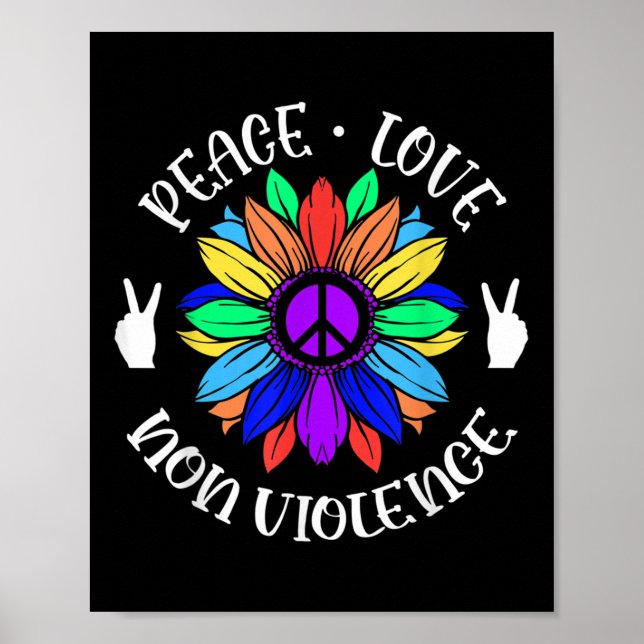 Poster Sinal de Amor sem Violência (Frente)