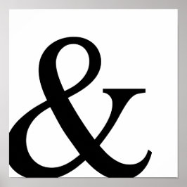 Poster Sinal de Ampersand e sinal