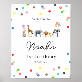 Poster Sinal de animal de festa