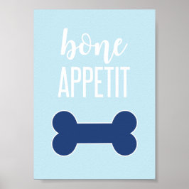 Poster Sinal de Aniversário de Cachorrinho com Apetite de