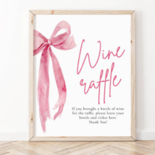 Poster Sinal de Arco Rosa Elegante Vinho-Rosa Sinal de Ra