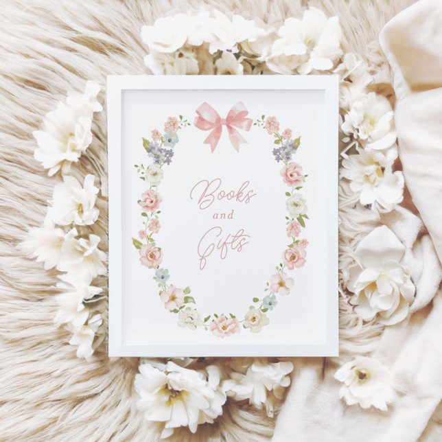 Poster Sinal de Arco Rosa Selvagem Meninas Livros e Prese (Criador carregado)