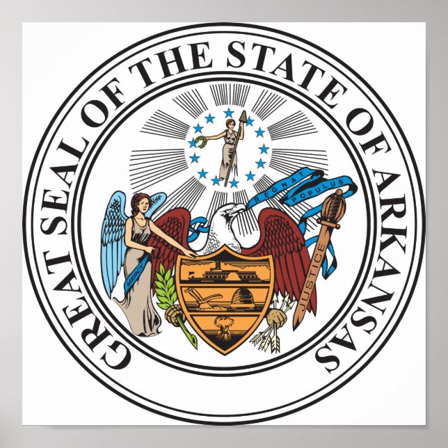 Poster sinal de Arkansas (Frente)