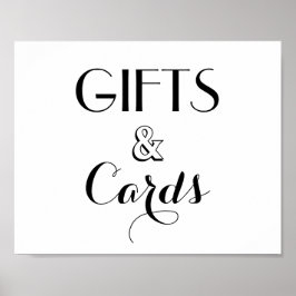 Pôster Sinal De Arranjo De Presentes E Cartões