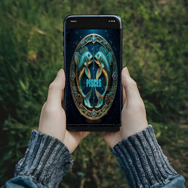 Poster sinal de astrologia de peixes (Criador carregado)