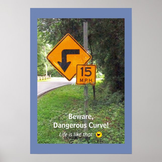 Poster Sinal de autoestrada com Mensagem Humorosa Não-int (Frente)