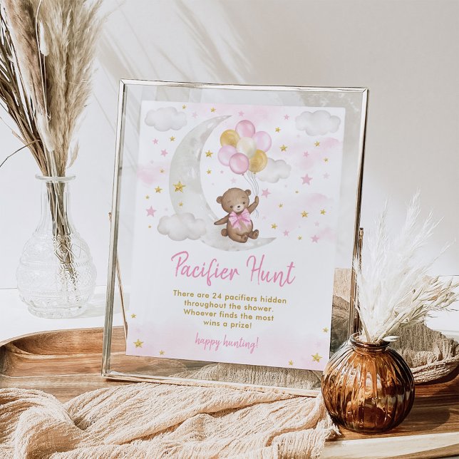 Poster Sinal de Balões de Urso de Teddy Hunt Pacificadora (Criador carregado)