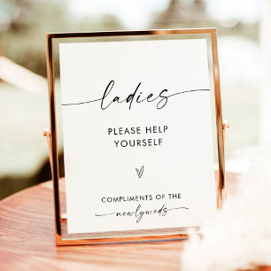 Poster Sinal de Banheiro de Casamento Sinal de sala min