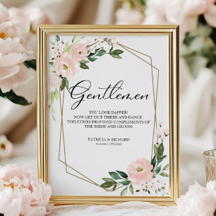 Poster Sinal De Banheiro De Casamento Você Está Incrível