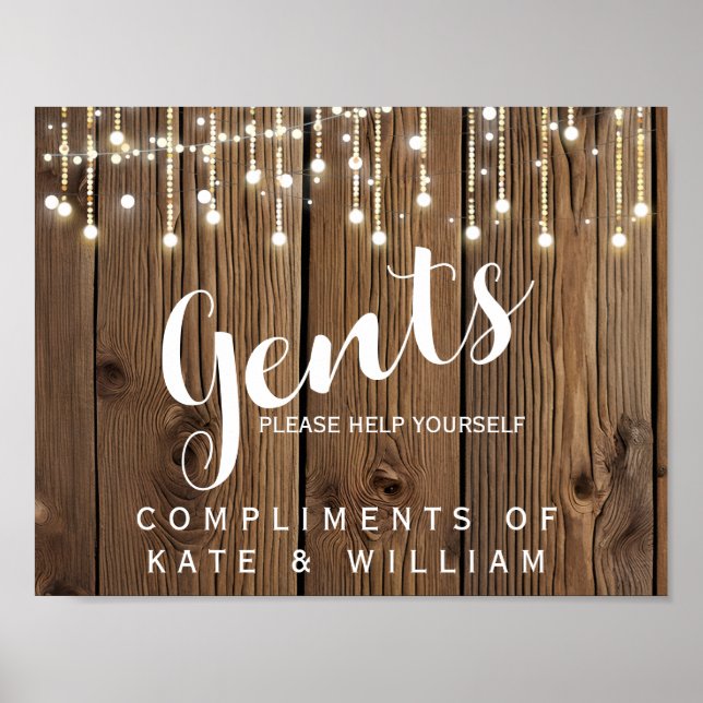 Poster Sinal de banheiro de dentes-de-banho (Frente)