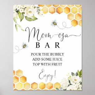 Poster Sinal de Bar da Bee Mãe Osa