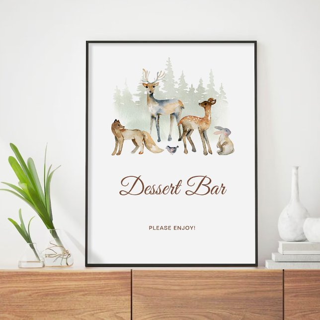 Poster Sinal de Bar da Floresta (Criador carregado)