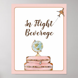 Poster Sinal de bar de bebidas em vôo Chuva de presentes