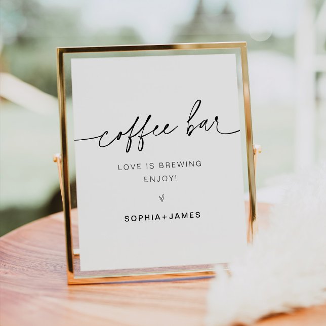 Poster Sinal de Bar de café EVERLEIGH (Criador carregado)