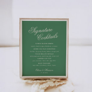 Poster Sinal de Bar de Casamento Esportivo Clube de Tênis