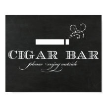 Sinal de Bar de Charuto de Chalkboard