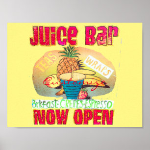 Poster Sinal de Bar de suco Thunder_Cove