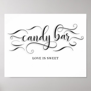 Poster Sinal de Bar do Casamento de Candy