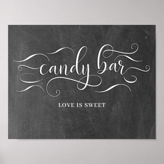 Poster Sinal de Bar do Casamento de Candy (Frente)