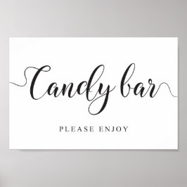 Poster Sinal de Bar doce Sinal de casamento Doce Saco Pos