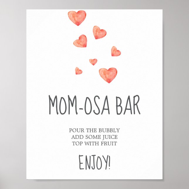 Poster Sinal de Bar Mãe-osa (Frente)