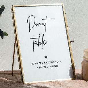 Poster Sinal de Bar minimalista Sinal de Mesa do desert