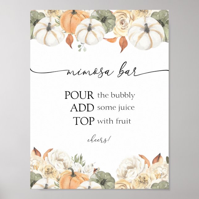 Poster Sinal de Bar Russo Autumn Mimosa (Frente)