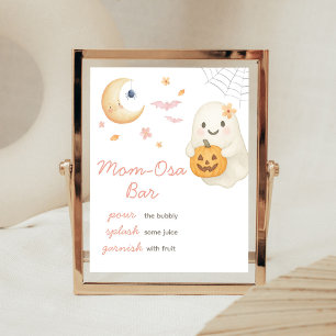 Poster Sinal de barra de Mãe Osa para Baby Shower do Bebê