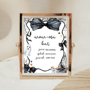 Poster Sinal de barra de mamãe Osa para Baby Shower de Bo