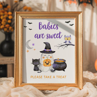 Poster Sinal de Bebês Neutros Little Boo são Doce